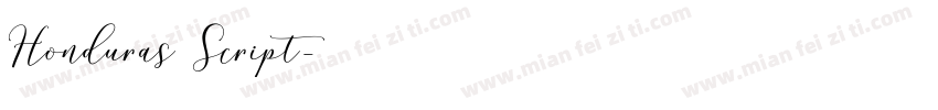 Honduras Script字体转换